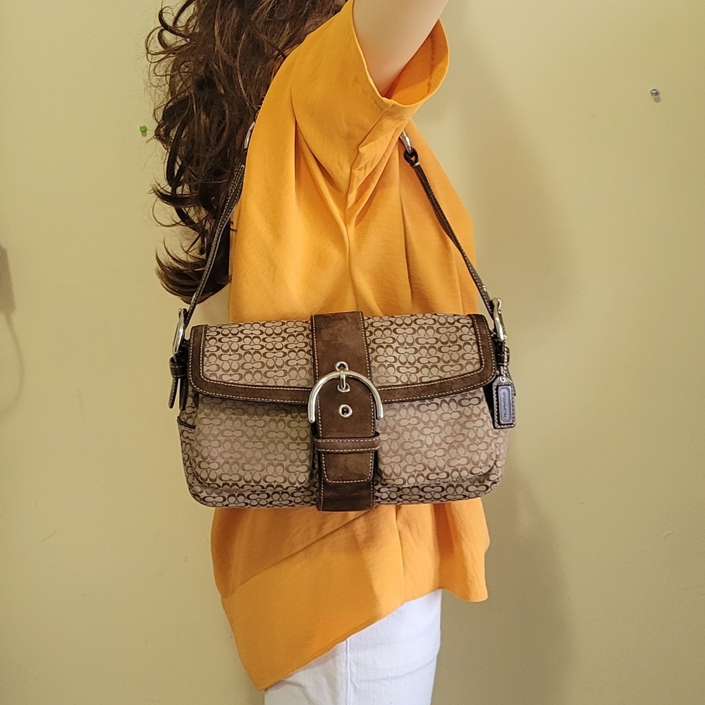 RESERVED /don’t buy Coach Brown and Tan Shoulder Bag